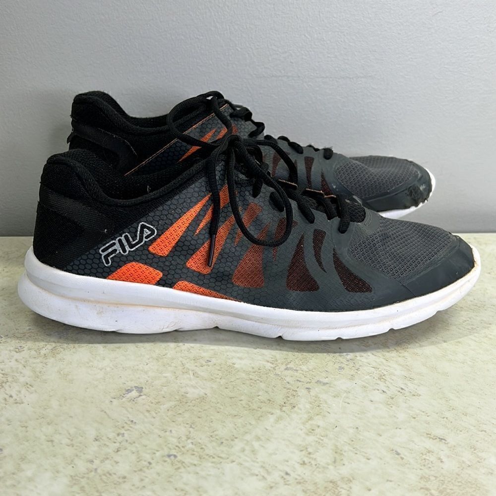 Fila Gray and Orange 11 Well-loved